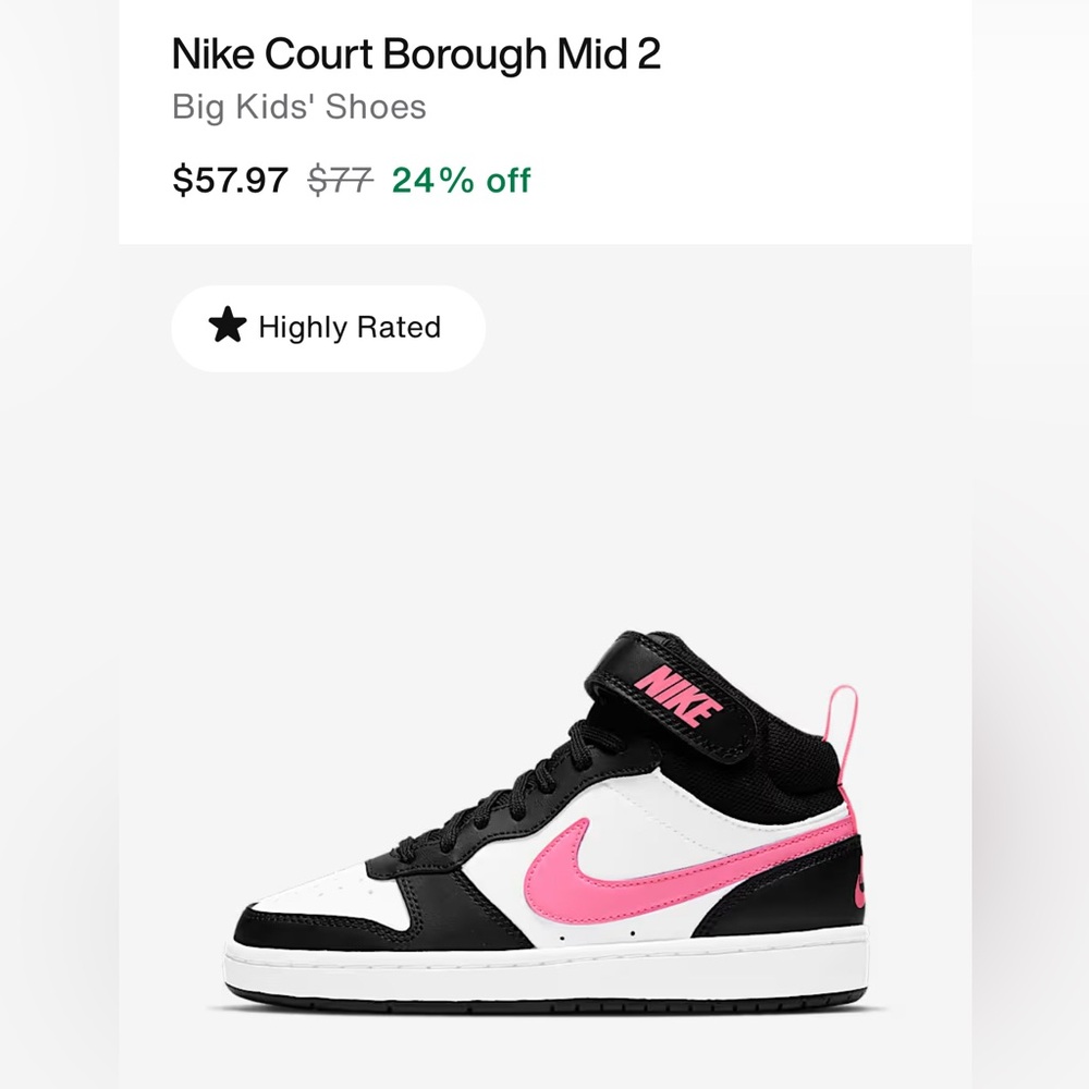 Nike Court Borough Mid 2 Sneaker
